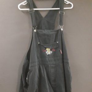 Vintage Tweedy Overalls Black Looney Toons Women 22/w 24/w